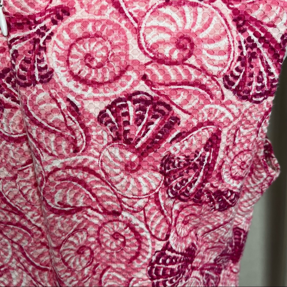 Talbots Pink Seashell w/ appliqué Sundress Dress size 8 - Picture 10 of 14